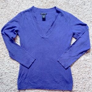 Purple V Neck Sweater